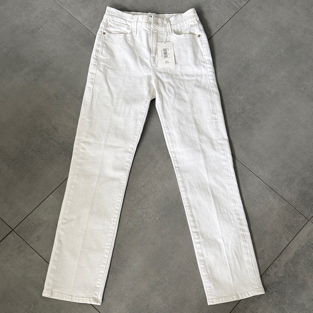 Frame Denim White Straight Leg Women Jeans